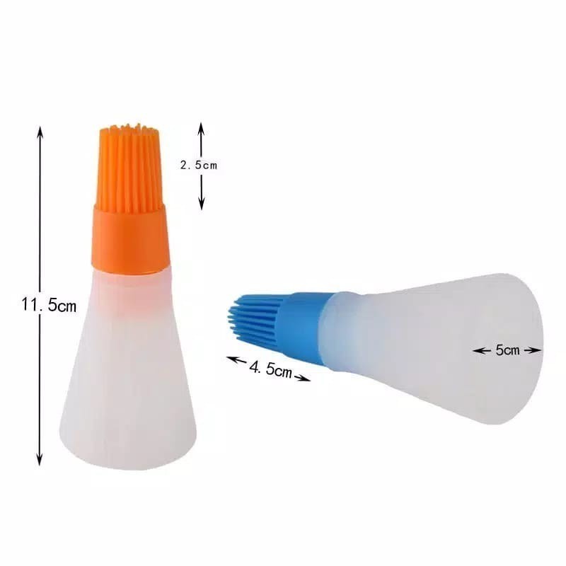 EM Botol Kuas Minyak Silikon Basting Oil Brush Silicone