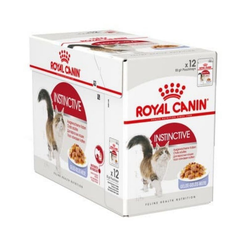 Royal Canin Instinctive Jelly 85gr / Instinctive Gravy 85gr / Kemasan Box isi 12×85gr