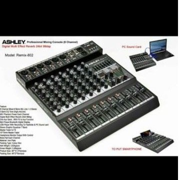 Mixer Audio 8 Channel Ashley Remix 802