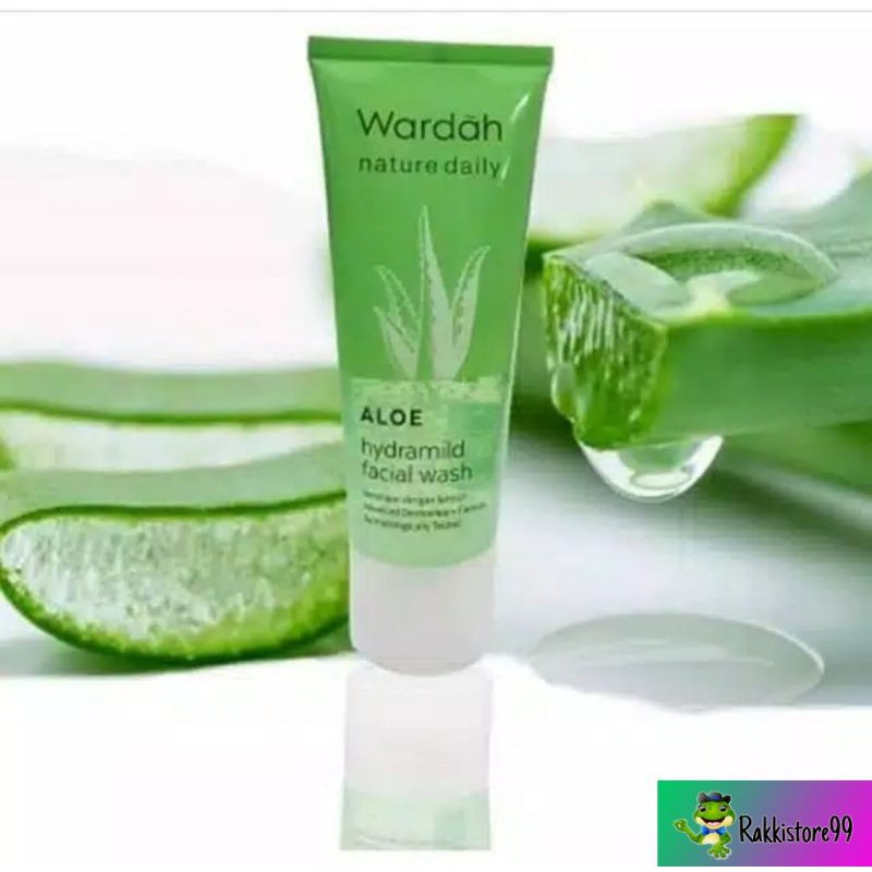 ❣️Rakkistore99❣️Wardah Nature Daily Aloe Hydramild Facial Wash 100ml (100% Original)