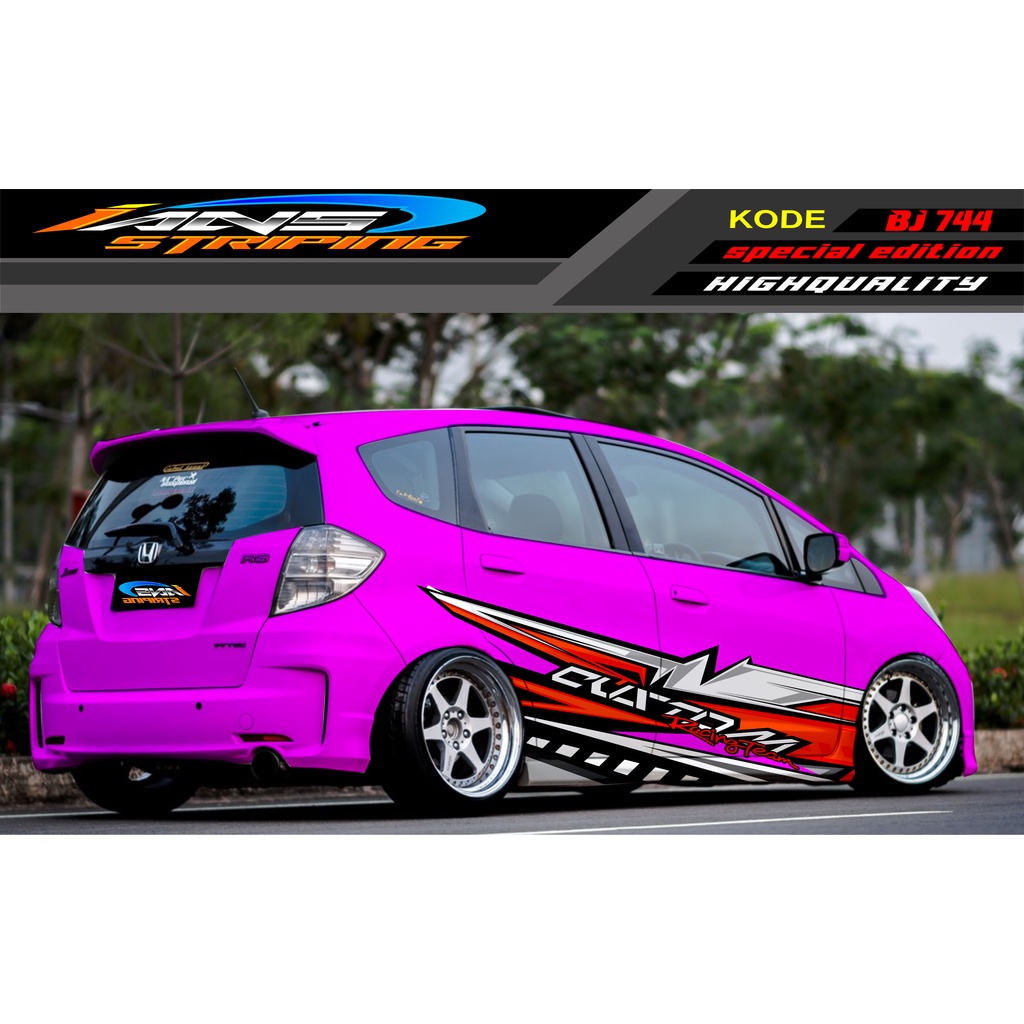 STICKER MOBIL HONDA BRIO AGYA JAZZ AVANZA YARIS / DECAL STICKER MOBIL JAZZ / STIKER MOBIL