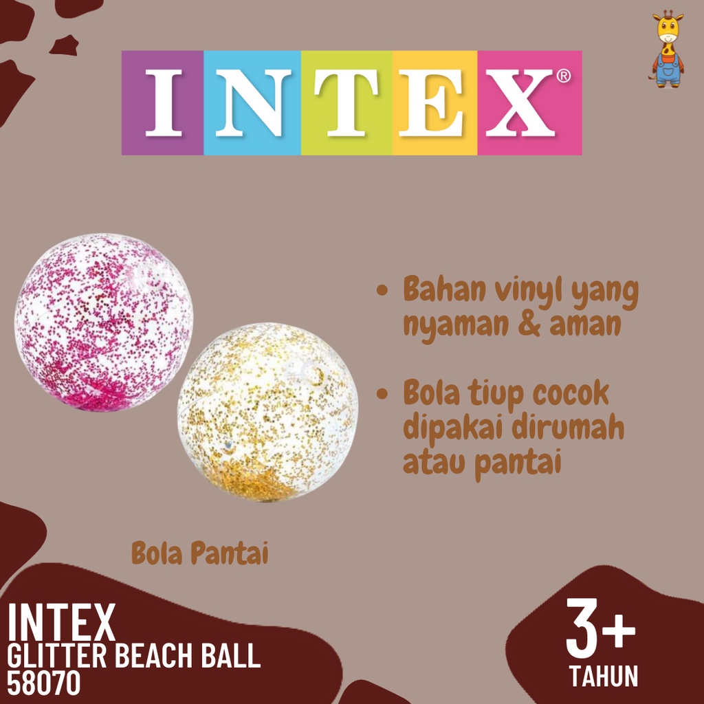 INTEX 58070 Glitter Beach Balls