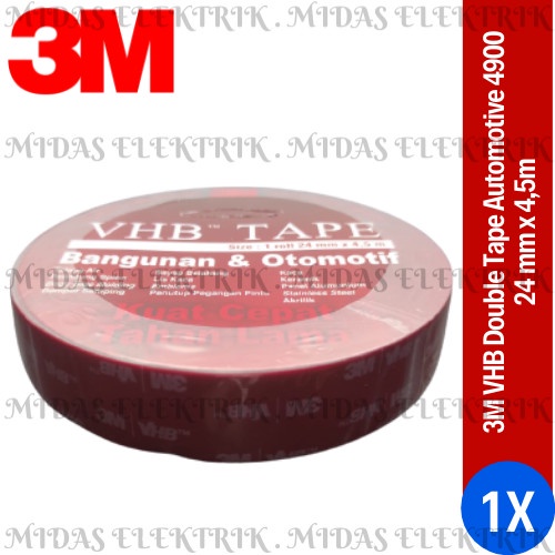 

Cuci Gudang 3M Vhb Double Tape Foam Automotive Mobil 4900 Merah Size 24 Mm X 4.5 M Diskon