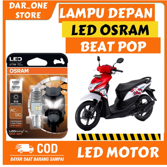 LAMPU DEPAN LED OSRAM MOTOR HONDA BEAT POP ORIGINAL