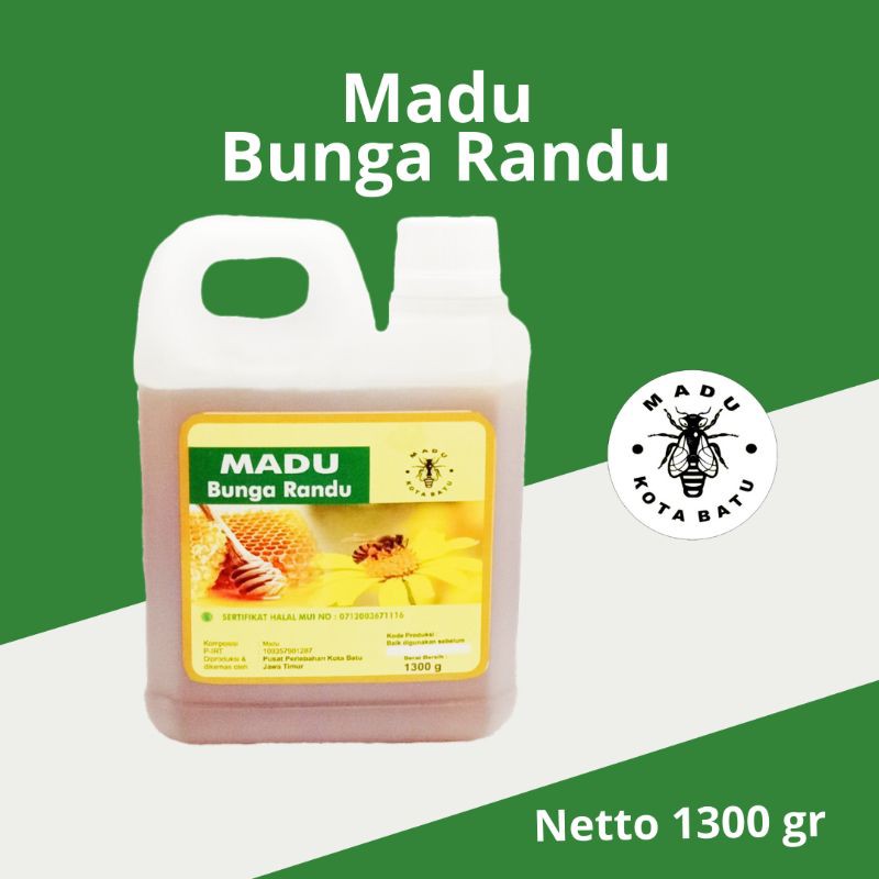 

Madu Asli Murni Bunga Randu Netto 1300 gr