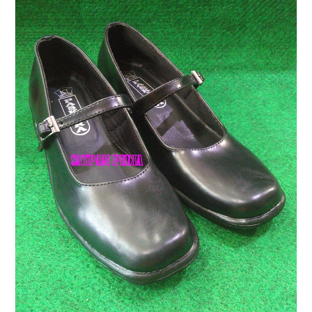 Sepatu Paskibra Kulit Putri - Sepatu Pesta Wanita Hitam