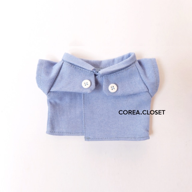 20cm Kpop Doll Clothes (Denim Trench Coat)