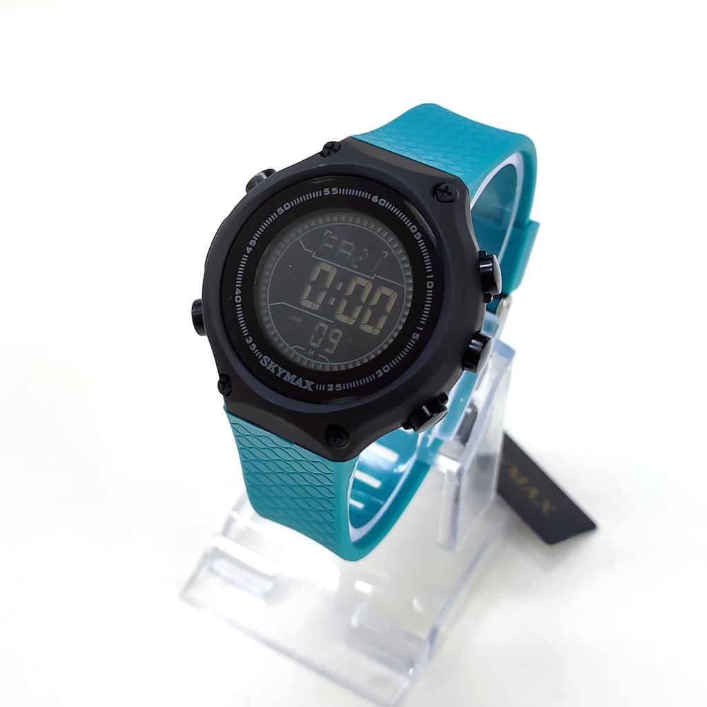 Grosiran Jam Tangan Unisex Skymax 181062BY Digital Strap Rubber Include Box Jam Tangan (COD)