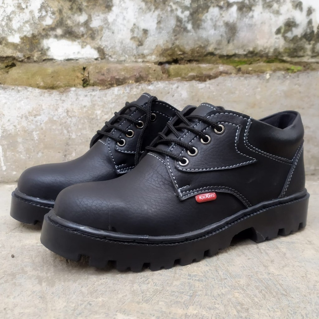 Sepatu Safety king Kickers SKN kerja kitchen dapur hotel kulit omega impor murah ujung besi