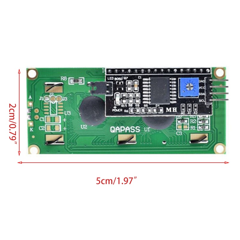 Btsg 1602layar Backlight Biru Karakter LCD2004 IIC I2C Untuk LCD Display