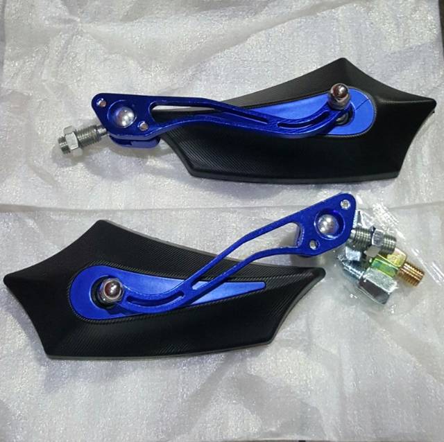 Kaca Spion Universal Model Batman lipat cnc drat 14 harga sepasang