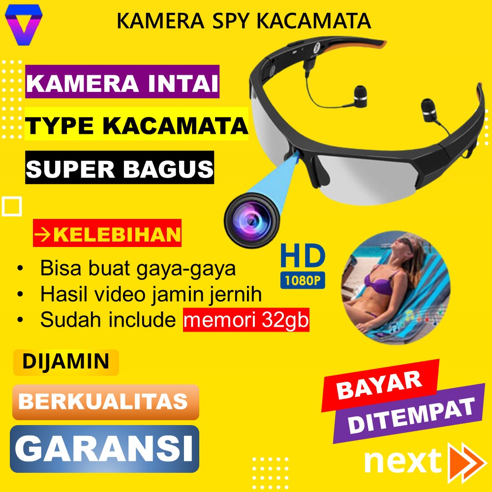 KAMERA PENGINTAI MINI TANPA KABEL KACAMATA SPY CAM CAMERA CCTV KECIL TERSEMBUNYI HIDDEN CAM SPYCAM PENGINTIP MATA MATA MURAH FULL HD JS45