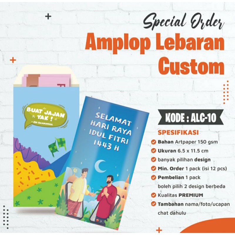 

Amplop Lebaran Custom/Angpao/amplop custom