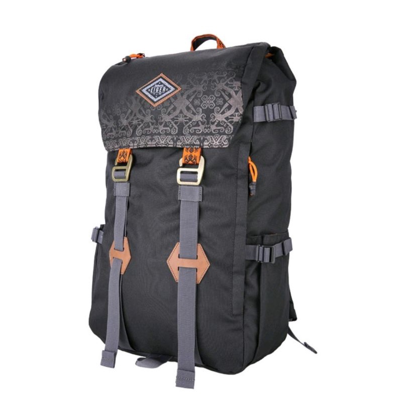 1989 BACKPACK PILLARS BORNEO TAS RANSEL LAPTOP Black