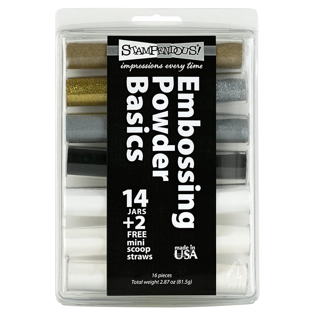 

STAMPENDOUS BASIC 14 JAR EMBOSS KIT (EK124)