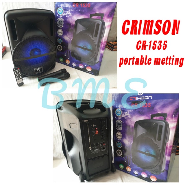 SPEAKER PORTABLE WIRELESS MEETING CRIMSON 15 INCH 2