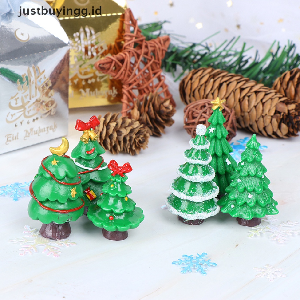 Miniatur Pohon Natal Bahan Resin Untuk Hadiah