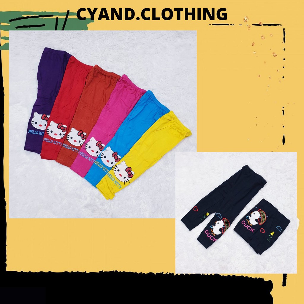 LEGING ANAK MOTIF BORDIR LUCU / CYAND.CLOTHING / LEGGING ANAK