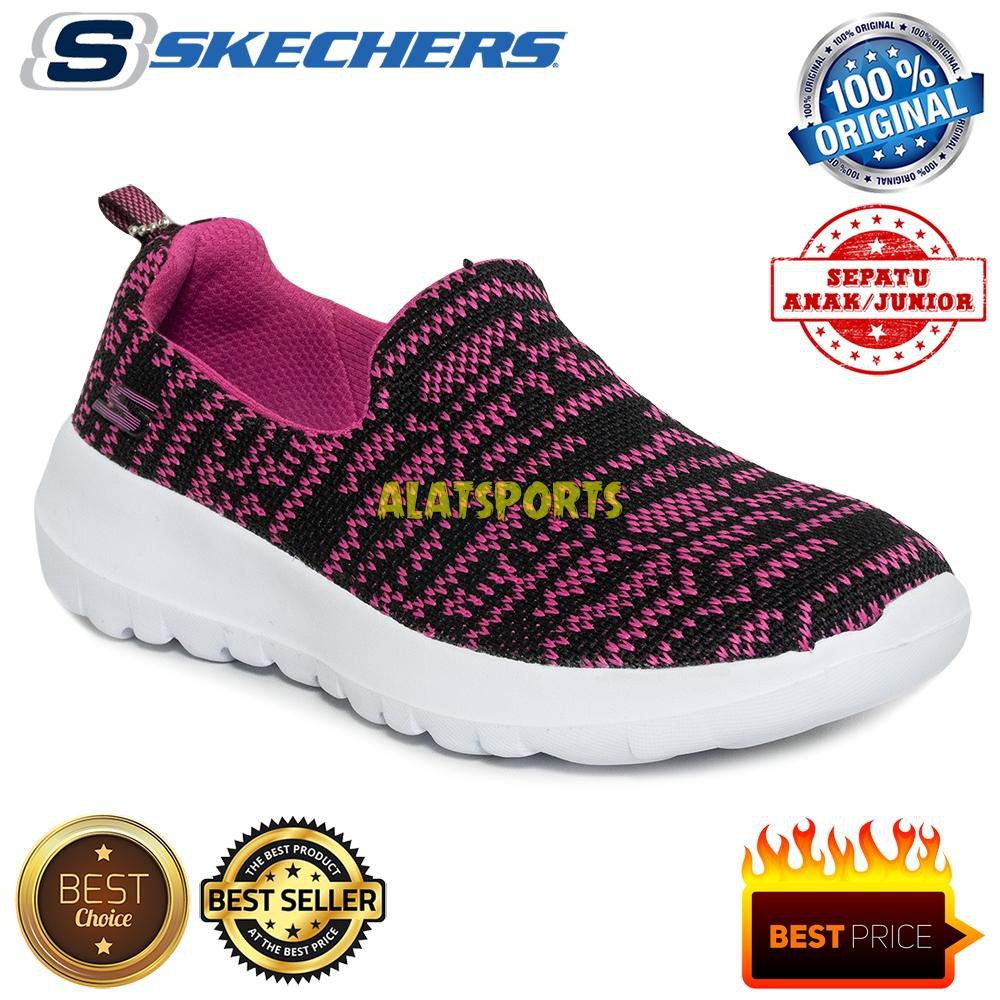 Skechers Go Walk Joy Nirvana 81188L-BKHP - Blk Pink Sepatu Sneaker Anak Original