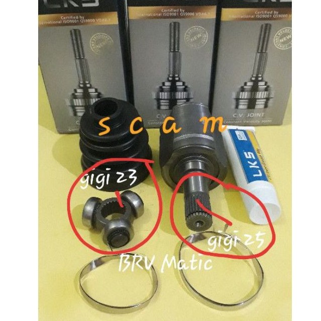 CV Joint Dalam As Rod Depan Dalam As kopel Honda BRV Matic Metic