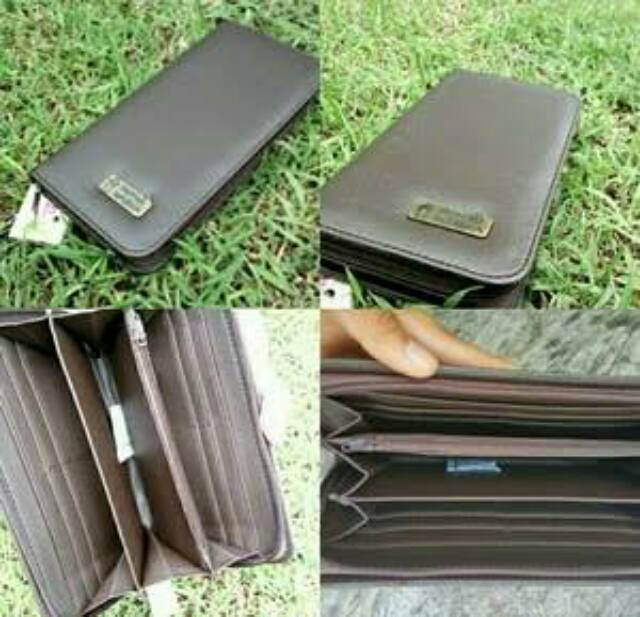 Dompet Ray Vynil Coklat Coffe Rumah Warna