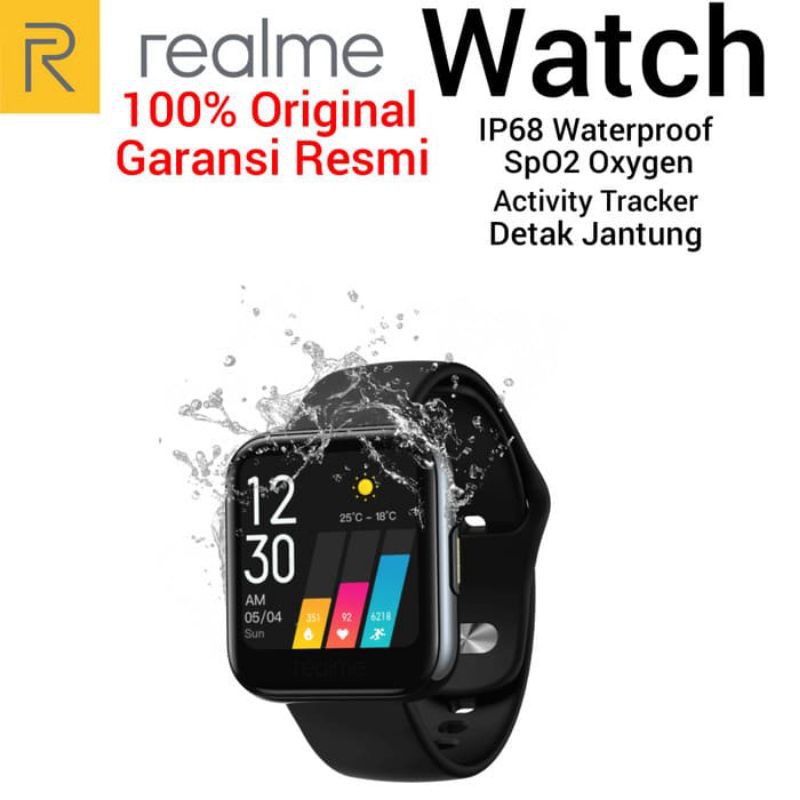 Realme Watch Garansi Resmi Indonesia Jam Real Me SpO2 Oksigen Oxygen Relmi Rilmi Realmi