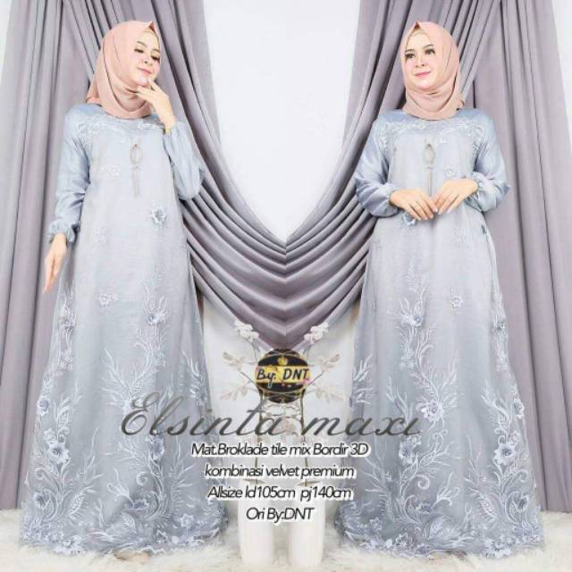 ELSINTA MAXY gamis 3d ORI DNT best seller