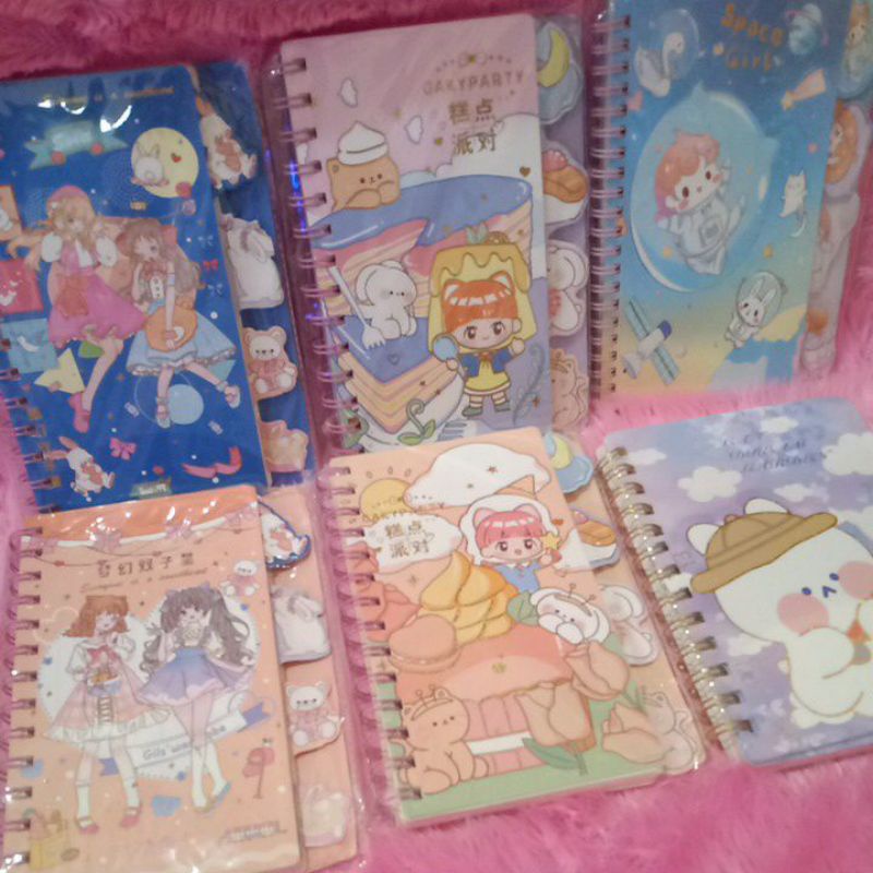 

Buku Tulis tebal Notebook Diary motif cantik