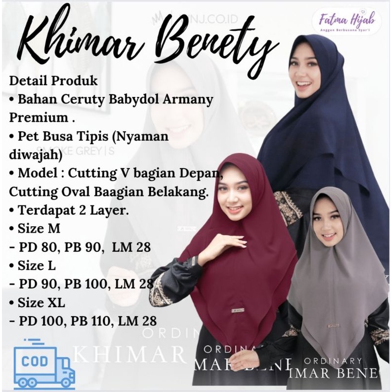 Hijab Khimar Benety Wanoja