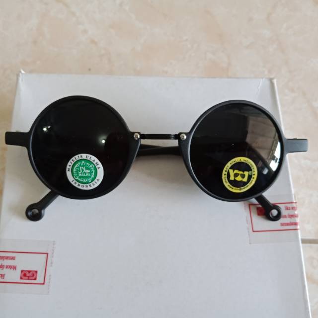 Kacamata bulat hitam trendy YOI5005