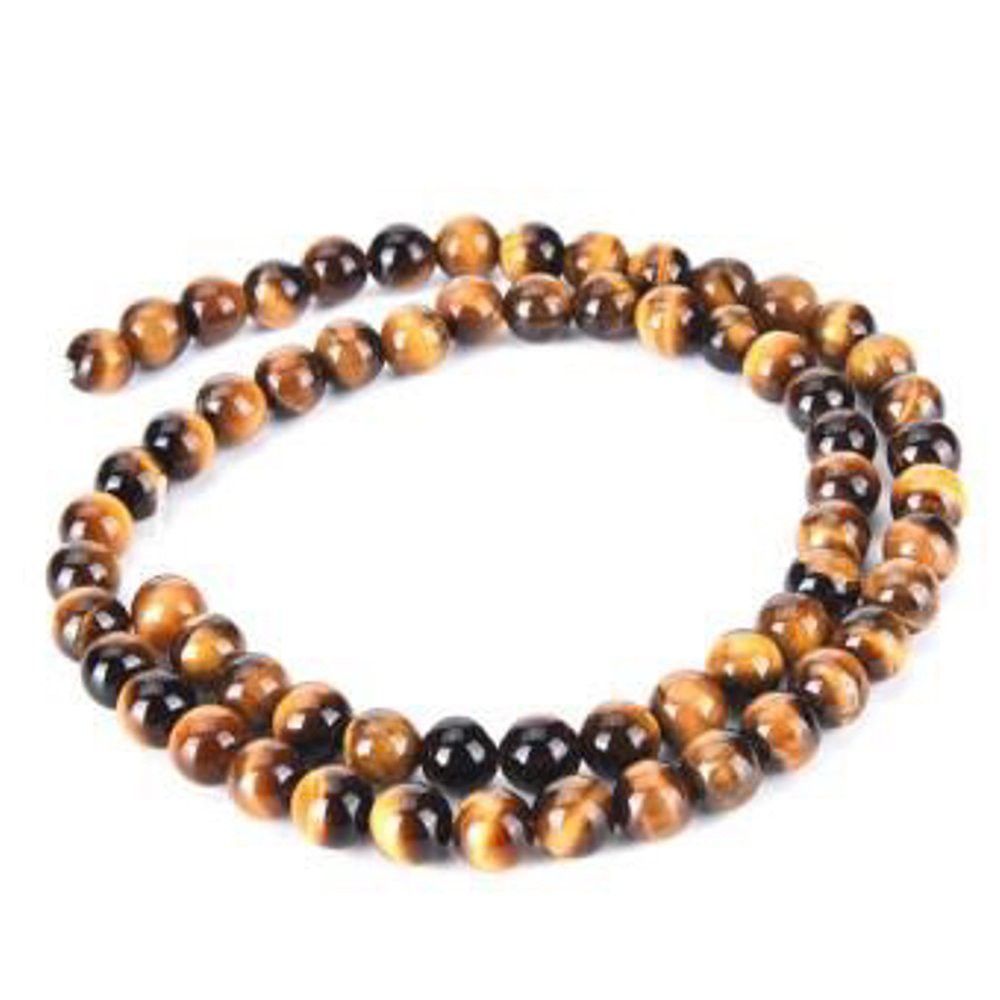 [Bayar di Tempat] Batu Natural Tiger Eye 10MM - Bahan Aksesoris Batu - Gelang - Tasbih