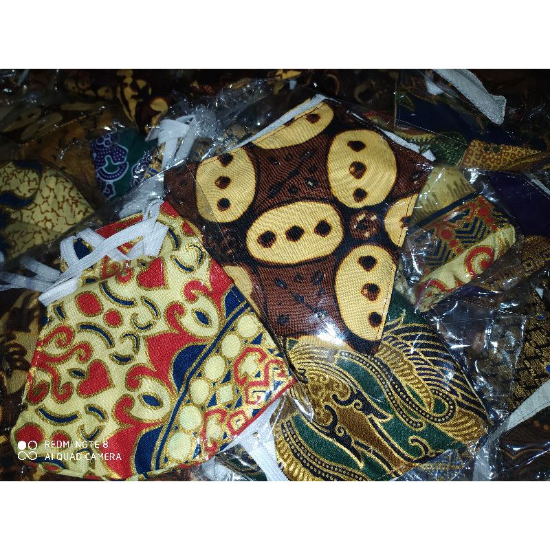 MASKER KAIN BATIK HALUS 3 PLY UNTUK ACARA RESMI DAN KONDANGAN MURAH DAN MOTIF MEWAH DAN ELEGAN