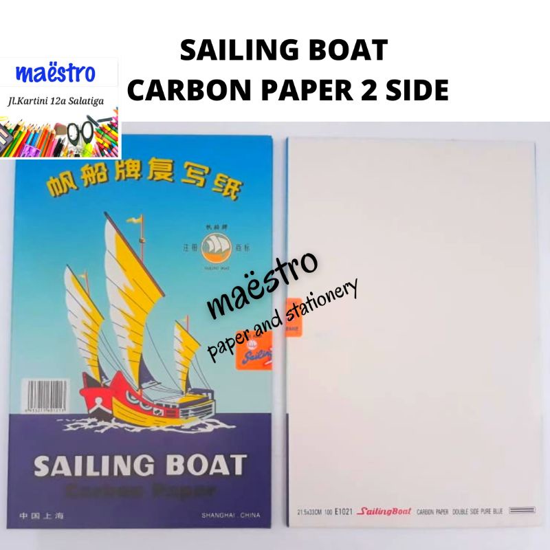 

Kertas Karbon Sailing Boat 2 Side F4 / Karbon Bolak Balik