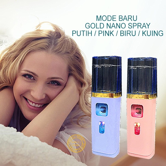 HORICI NANO SPRAY / MODE BARU GOLD NANO SPRAY/ NANO SPRAY MINI PORTABLE/ SIAP KIRIM