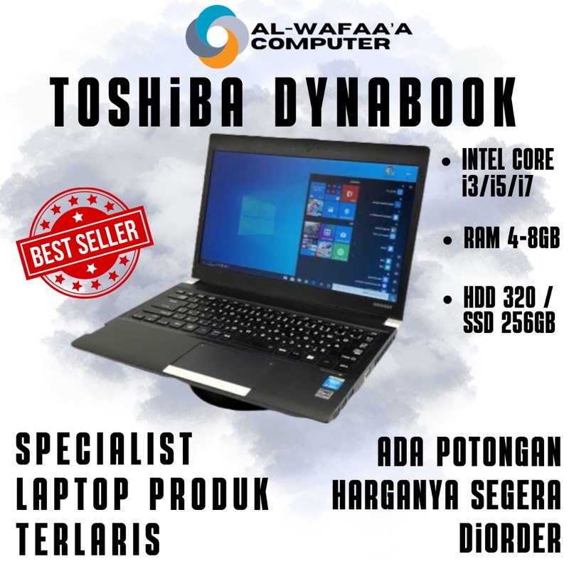 Jual LAPTOP TOSHIBA DYNABOOK CORE I5 RAM 8GB - SSD 128GB | Shopee Indonesia