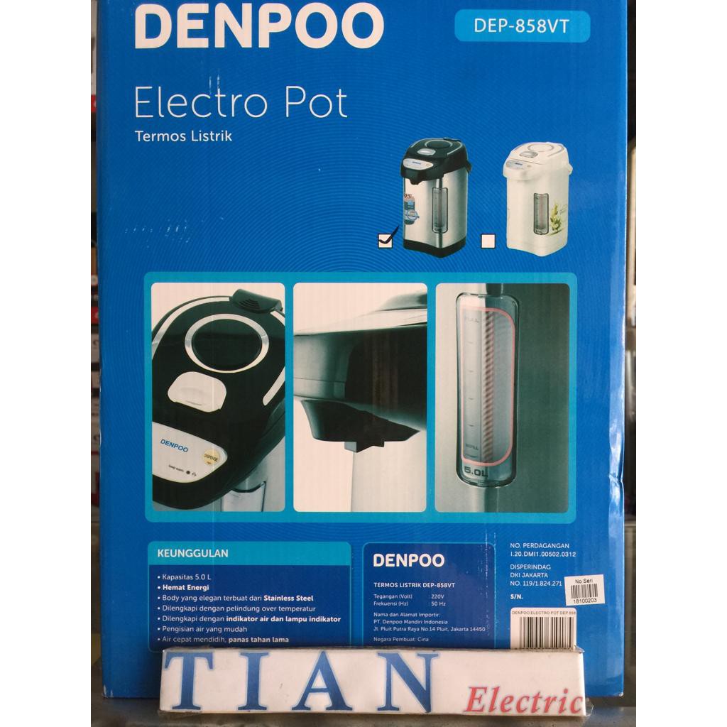 DENPOO DEP-858VT Electro Pot Termos Listrik 5 Liter