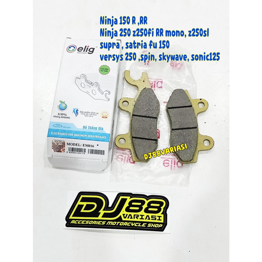 Kampas rem elig depan Ninja 250r ninja 250 fi z250 fi RR mono z250SL