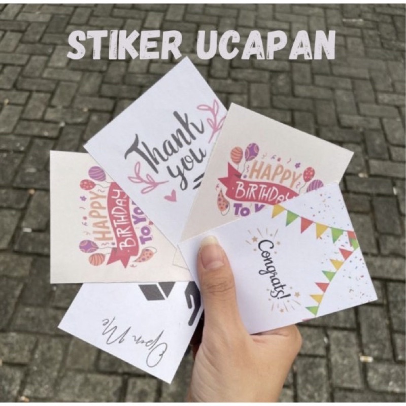 

Stiker Ucapan/Gift sticker