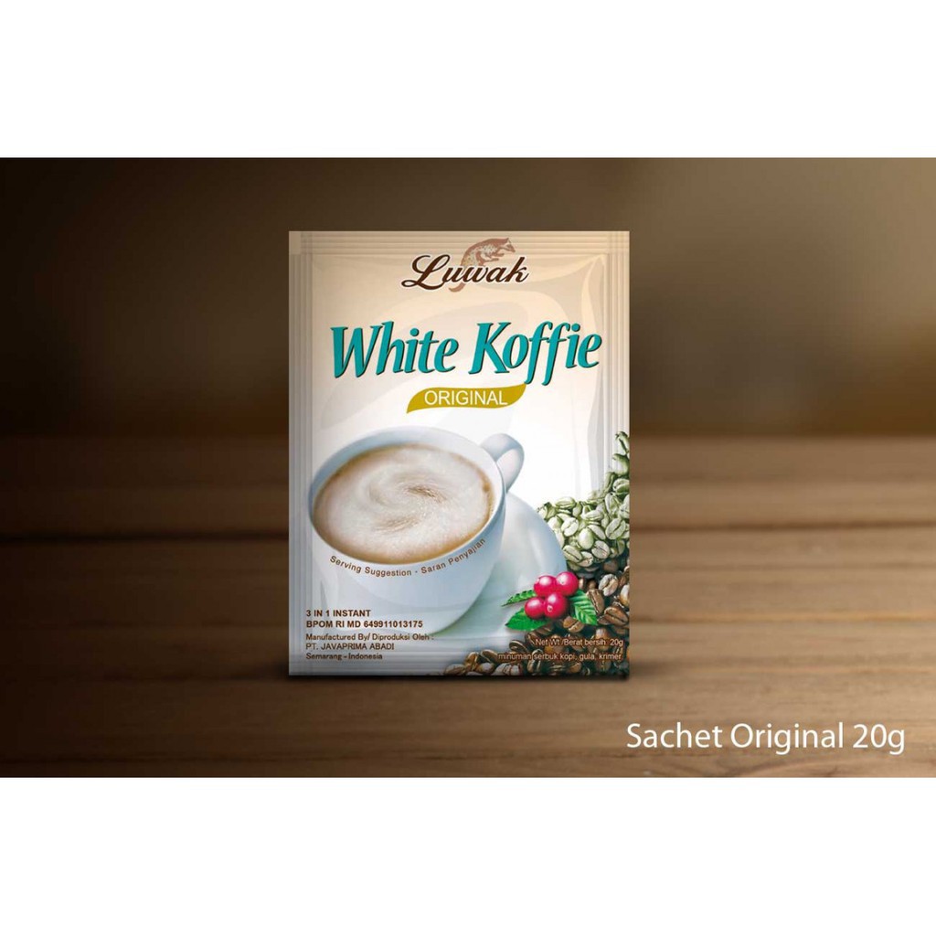 

Kopi Luwak WHITE COFEE 20GR isi 10 SACHET