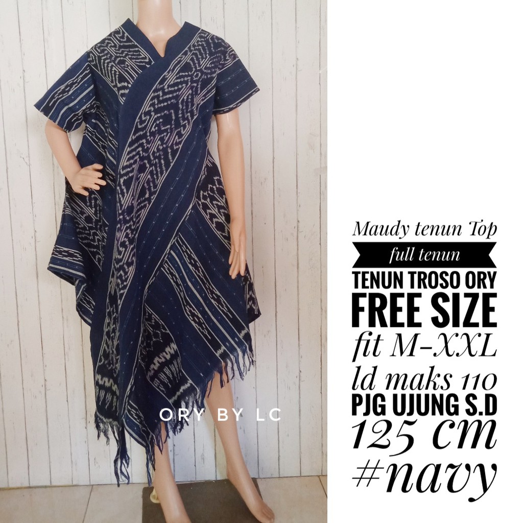 Maudy Tenun Top 02 | Baju Tenun Etnik| Atasan Tenun Ethnik Kekinian