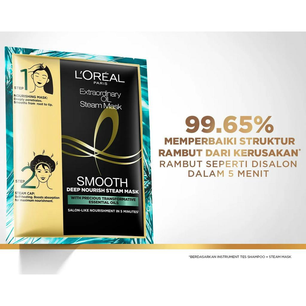 Loreal Extraordinary Oil Smooth Deep Nourish Steam Mask