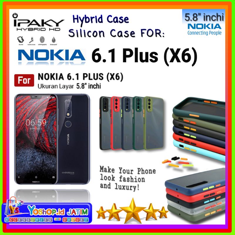 Casing Case NOKIA 6.1 Plus (X6) 5.8"inchi | Soft Case HYBRID NOKIA 6.1 Plus (Nokia X6) 2018