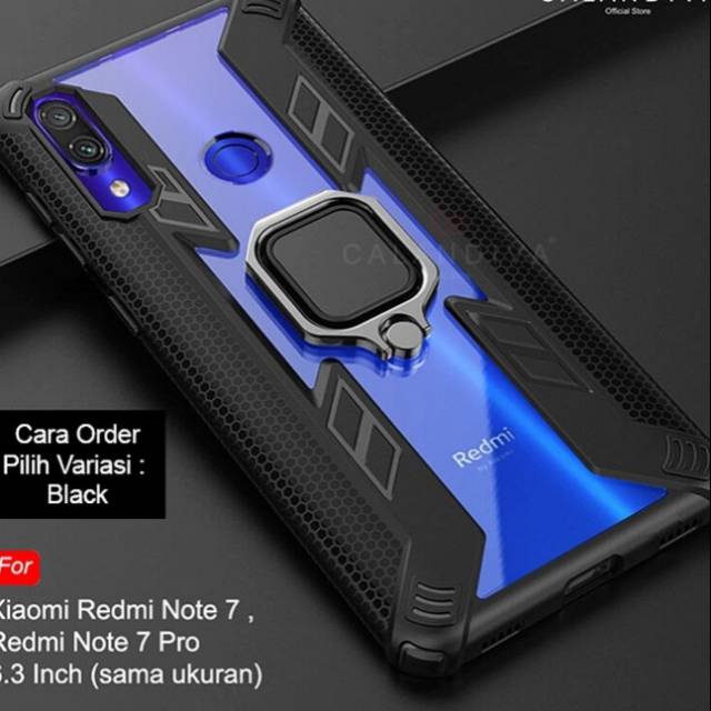 Hard case xiaomi redmi not 7/pro casing leopard ring