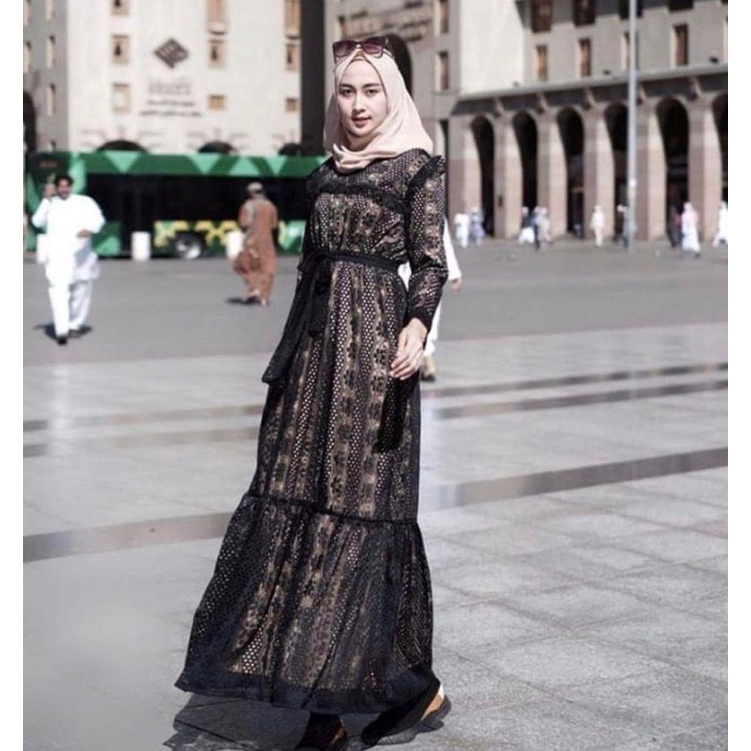 LULA GAMIS / GAMIS BAHAN MOSCREPE / DRESS BROCADE DRESS BESTSELLER / LULA DRESS BRUKAT