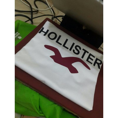 Tshirt/ T shirt/ Kaos pria Hollister (white)