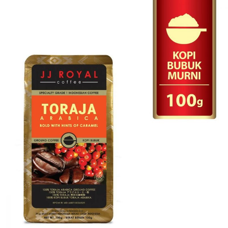 

Kopi JJ Royal Toraja Ground Bag 100gr