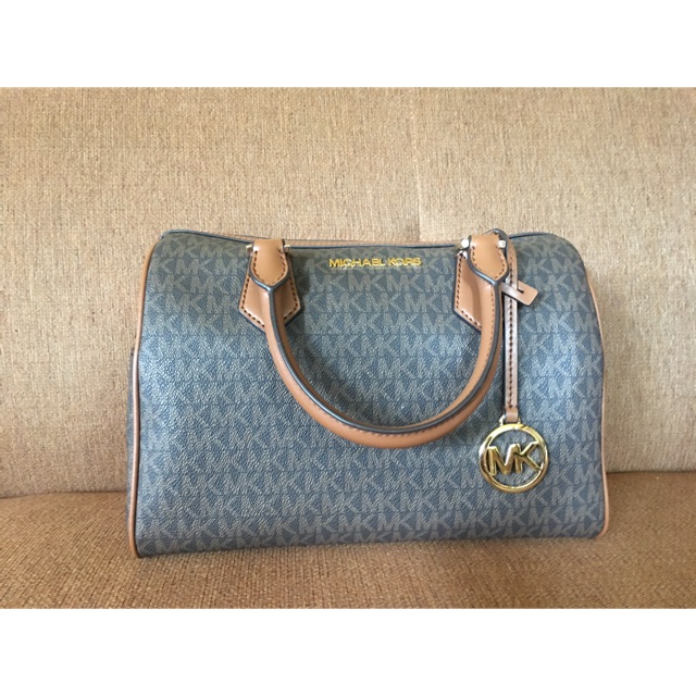 MK Hayes Large Duffle Sign Brown