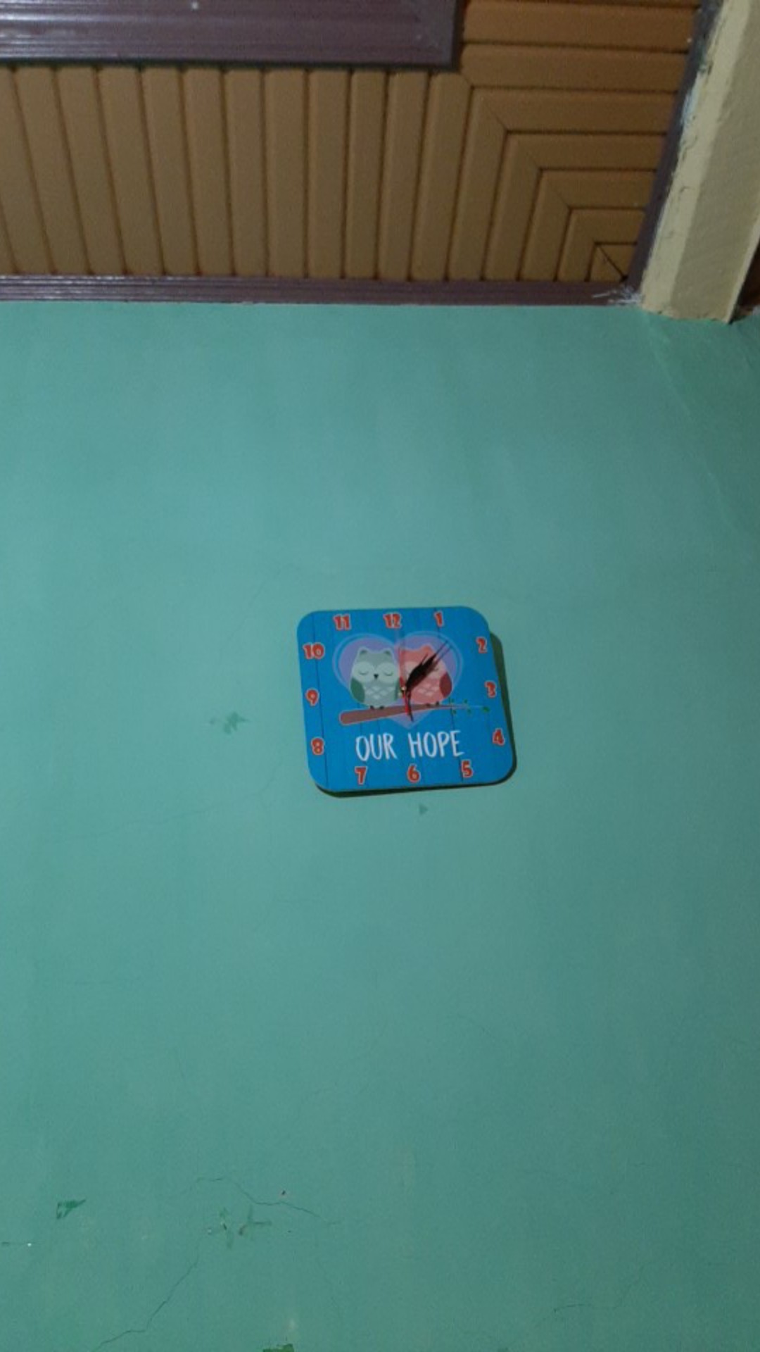 K4 Jam Dinding Karakter Cute Couple Unik Motif Karakter Owl Burung Hantu Ukuran 25cm