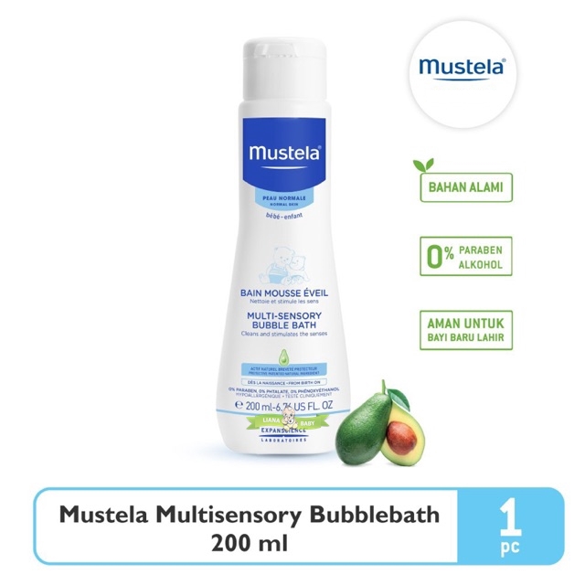 PERA337 SABUN BAYI MUSTELA MULTI SENSORY BUBBLE BATH 200 ML