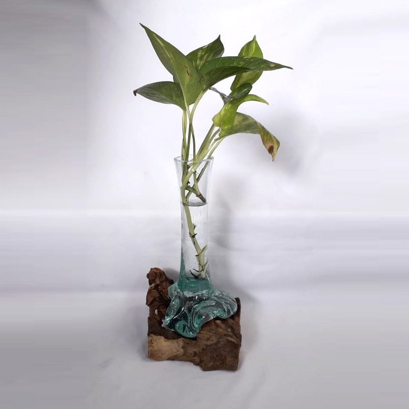 Vas Bunga Kaca Dekorasi Tempat Bunga Kaca Tiup